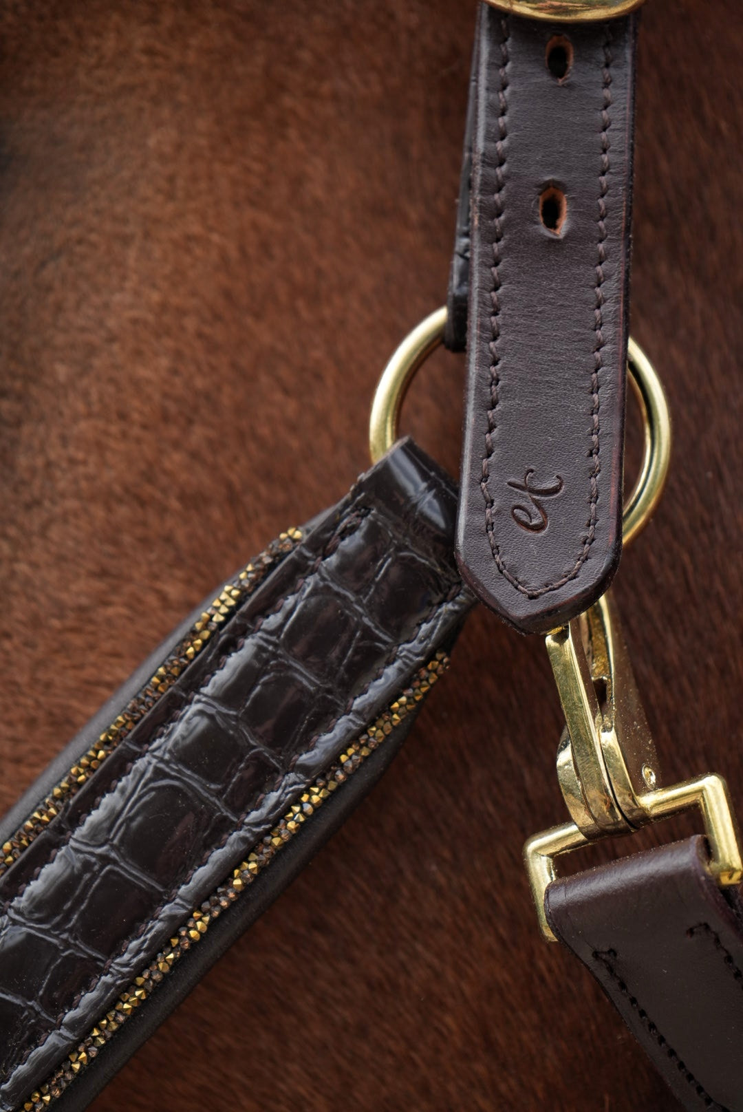 EquineTails Leather Halter — detail view 3