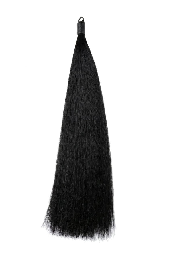 Dyed Black Horse Tail Extension — detail view 1