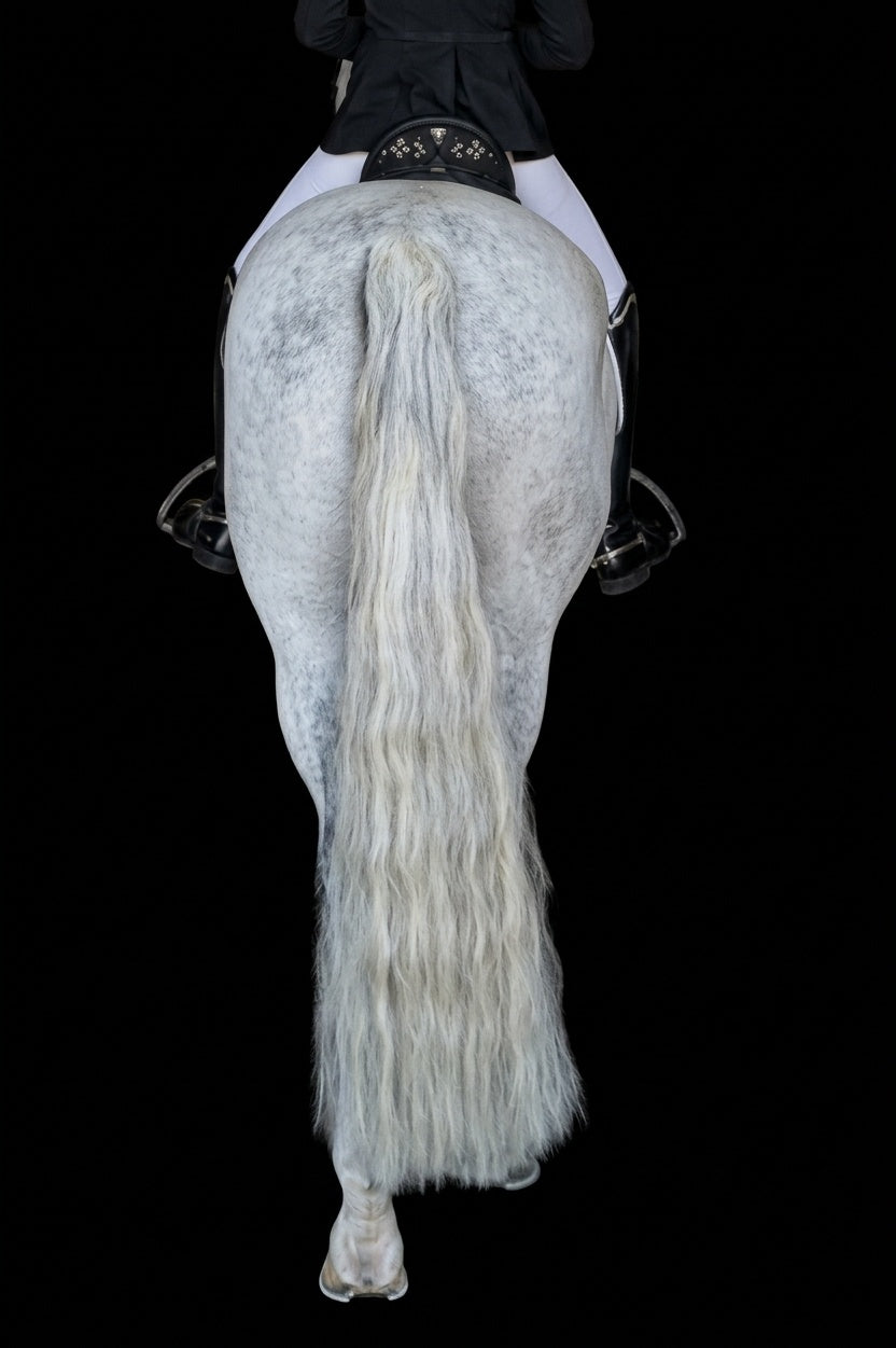 Natural White Horse Tail Extension — Fairytail Extension by Equine Tails